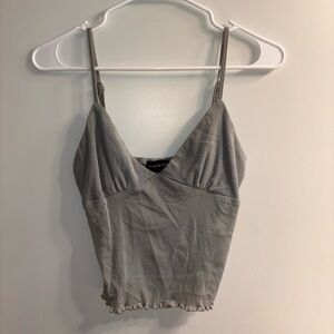 grey/ blue white fox tank